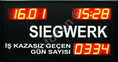 Kazasız gün panosu, İş kazasız geçen gün sayısı, saat, tarih Kazasız geçen gün sayısı panosu, Kazasız gün sayısı panoları, Kazasız geçen iş günü sayısı panosu, Kazasız iş günü tabelası, Kazasız geçen gün sayısı panosu fiyatları