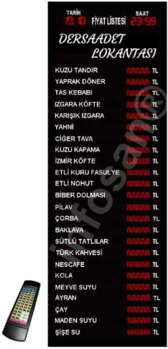 Restaurant fiyat tabelası, Dijital fiyat panosu, LED fiyat tabelası, Dijital yemek fiyat tabelası Restaurant fiyat tabelası, Dijital fiyat panosu, LED fiyat tabelası, Dijital yemek fiyat tabelası