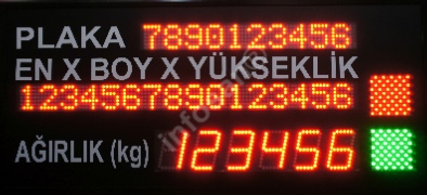 Endüstriyel LED bilgi panosu, Araç muayene denetim bilgilendirme panosu, LED andon  Muayene istasyonu LED bilgi panosu, Endüstriyel LED bilgi panosu, Araç muayene denetim bilgilendirme panosu, LED andon, Ethernet girişli LED pano, Endüstriyel LED pano